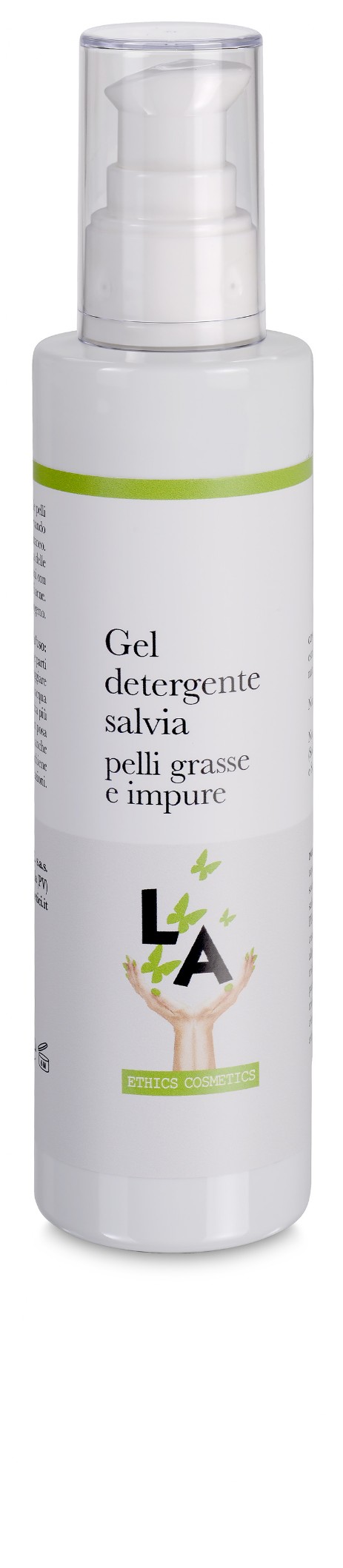 LA034  Gel detergente salvia - pelli grasse e impure