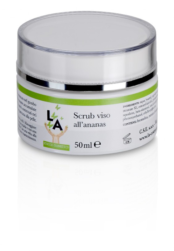 scheda LA cosmetici scrub viso scheda LA cosmetici scrub viso