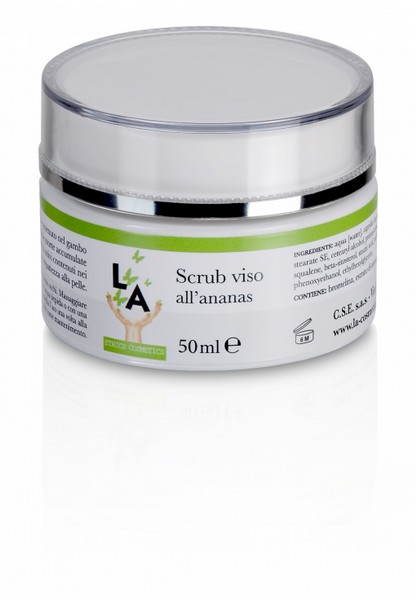 scheda LA cosmetici scrub viso scheda LA cosmetici scrub viso