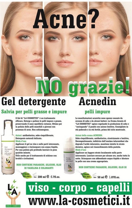 locandina NO ACNE LA COSMETICI