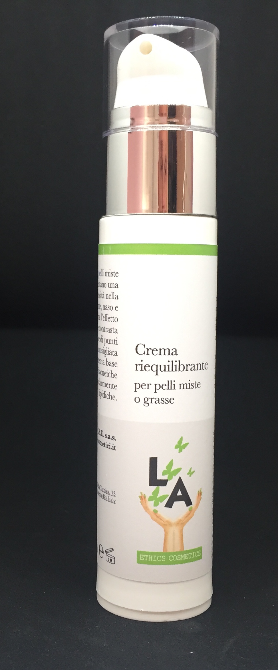 scheda LA cosmetici crema riequilibrante