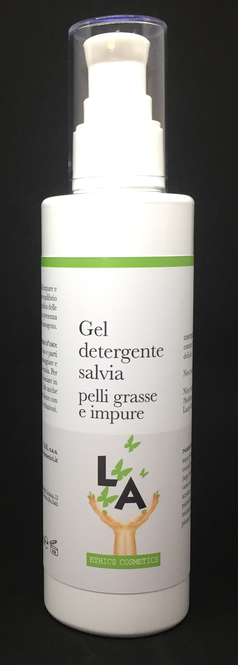 scheda LA cosmetici gel salvia 