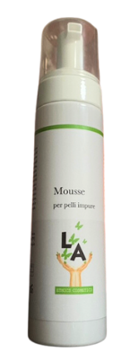 scheda LA cosmetici mousse pelli impure scheda LA cosmetici mousse pelli impure