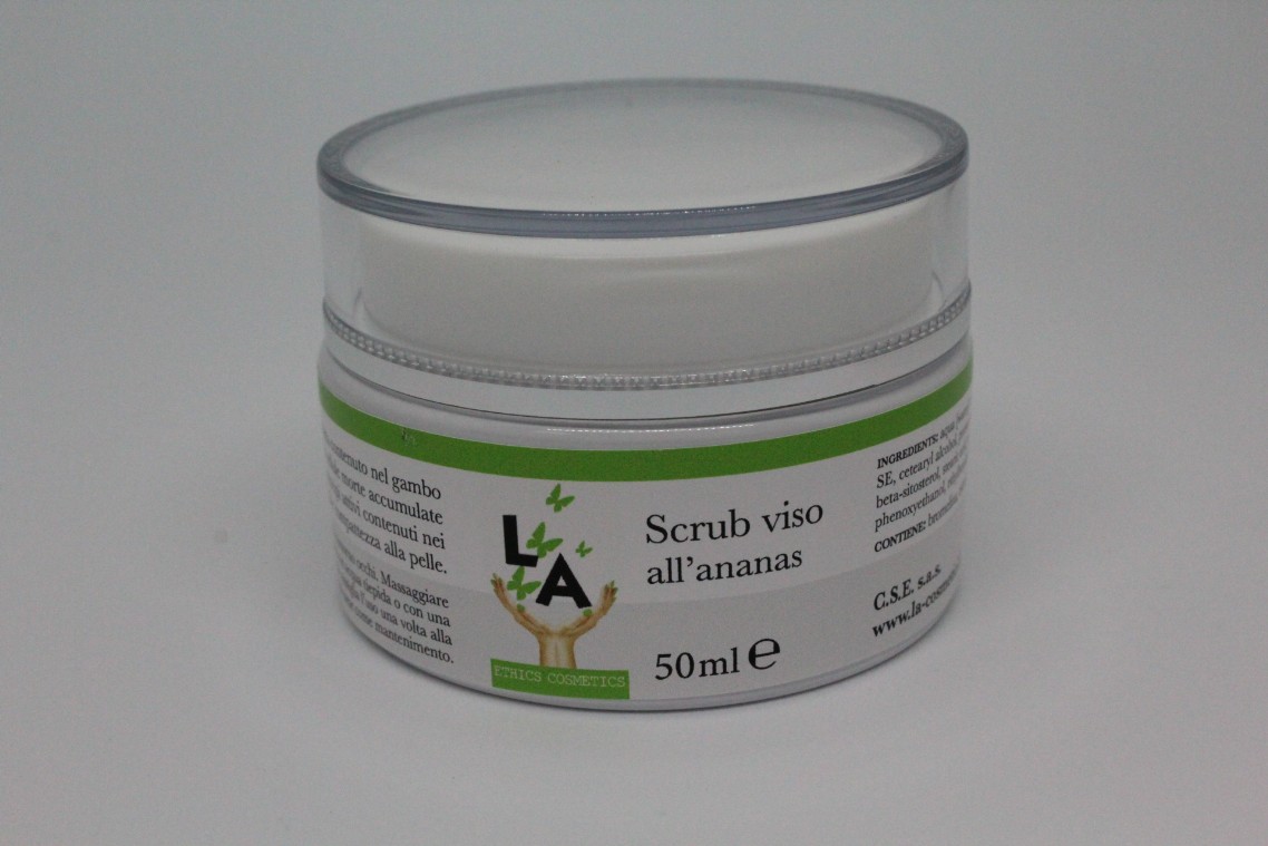 scheda LA cosmetici scrub viso scheda LA cosmetici scrub viso